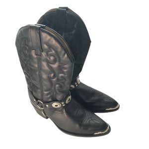 Dingo shoes kids western cowboy boots black 5.5